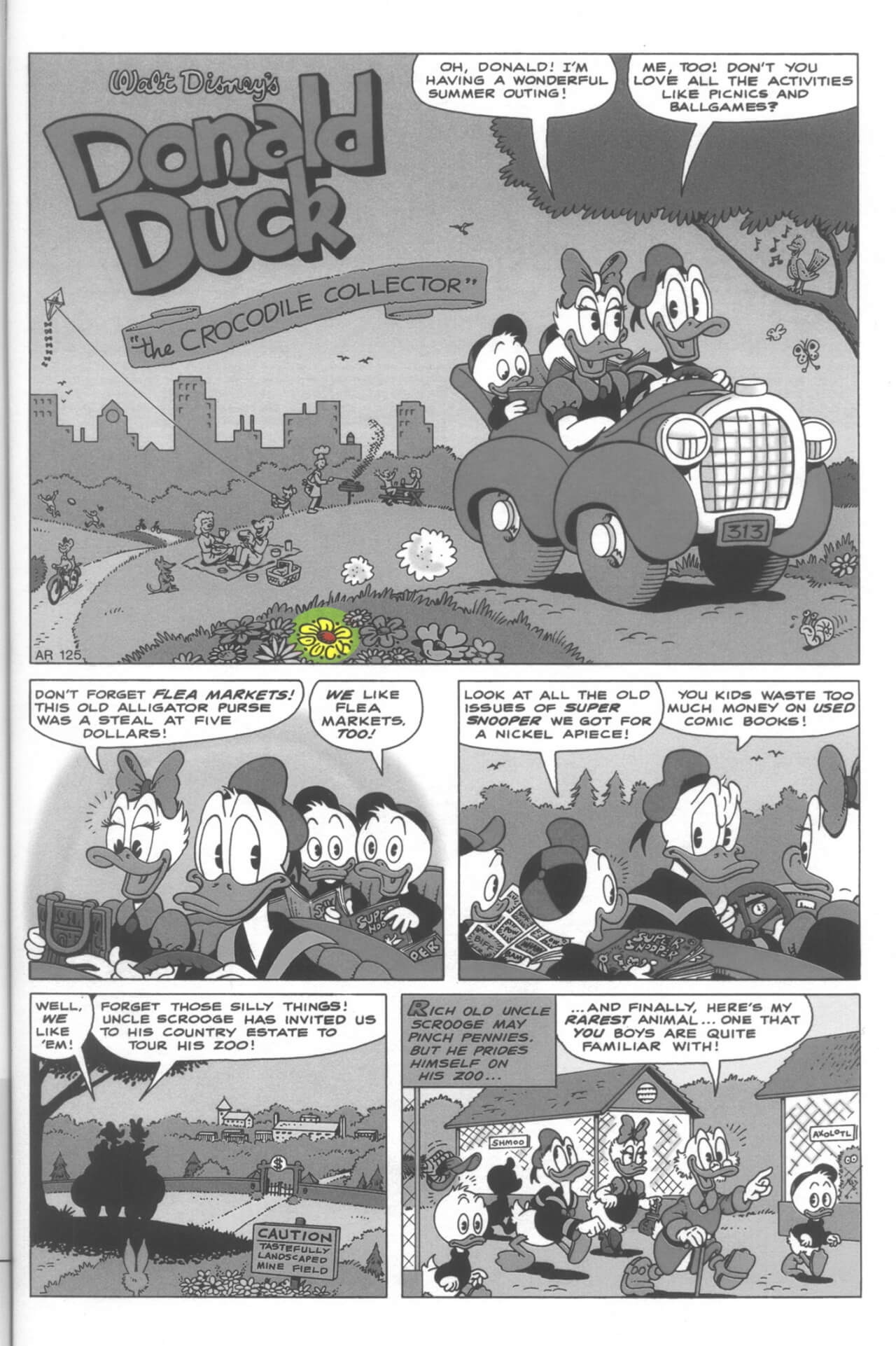 D.U.C.K in The Crocodile Collector first page